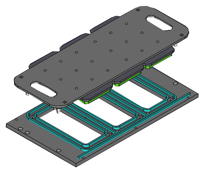 Форма VASSILII № 4018 183x84 мм ( с контурной обрезкой, раздельная вырубка)