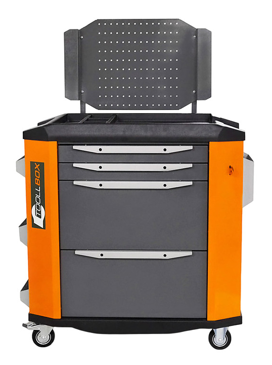 Тележка инструментальная КМК завод TOOLLBOX Premium TBP-4 180 кг, RAL 2008/RAL 5005