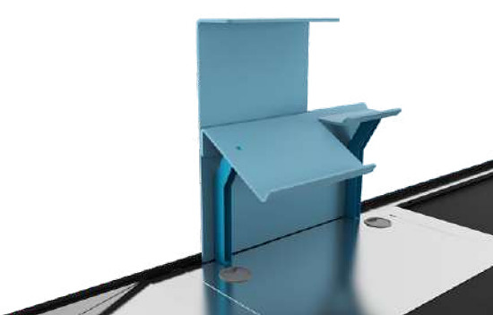 ЗС3.00.000СБ (оргстекло) c полкой под клавиатуру и монетницей