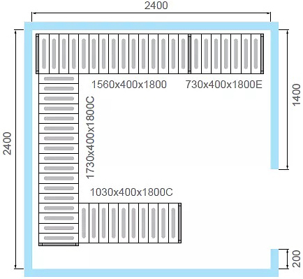 для КХН-11, 75 (вариант 2, 4 яруса)