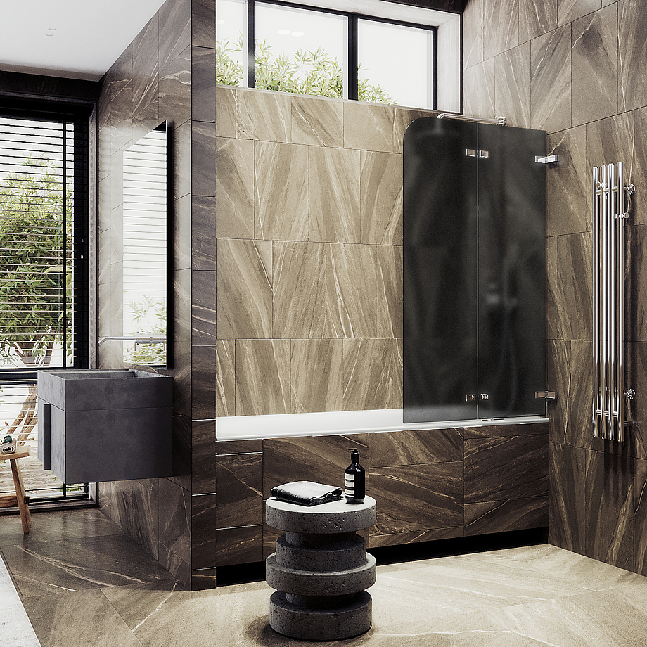 MGV-577-4 51, 5х140 см, 2 секции, складная, графит матовый, хром глянцевый