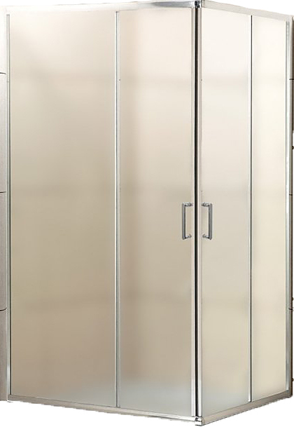 UNO-195-AH-2-100/90-P- Cr 100x90x195 см, рифлёное стекло