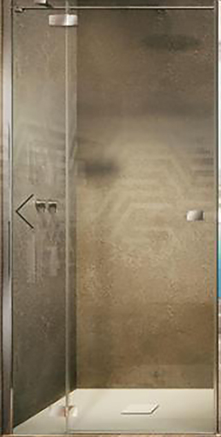 Combi 0100 CN 05 GL L 100х195 см в нишу, распашная, левая