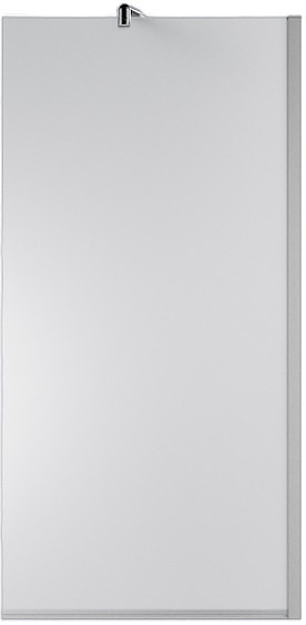 TC-70/00F-8 70х140 см, неподвижная, стекло матовое, профиль хром