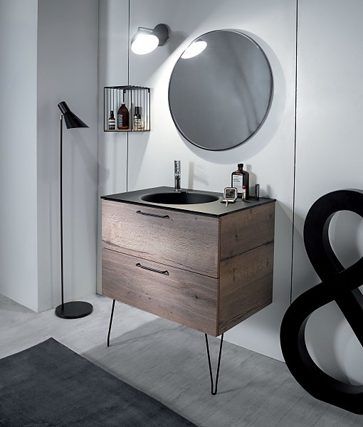 ODEON RIVE GAUCHE EB2522-R7-N18 80 см, белая блестящая, медные ручки