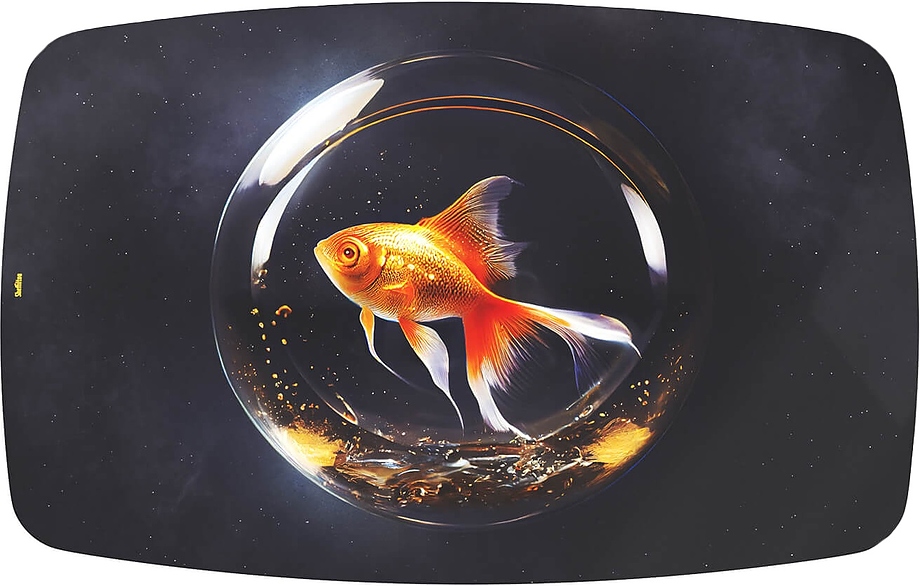 SHT-TT32 118/77 (стекло / МДФ) бочкообразная лунная ночь