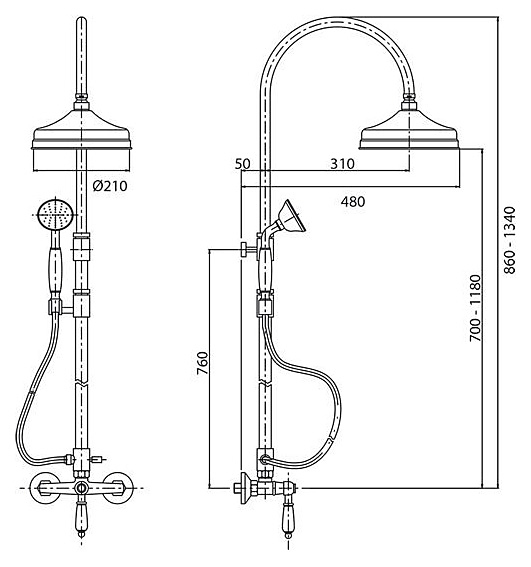 MARGOT-CD-03/24-Bi золото, ручка белая