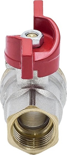 007-7388, ДУ 20, PN 3 МПа, 3/4"ВР - 3/4"НР, 1004-02 EURO полнопроходной латунный с бабочкой