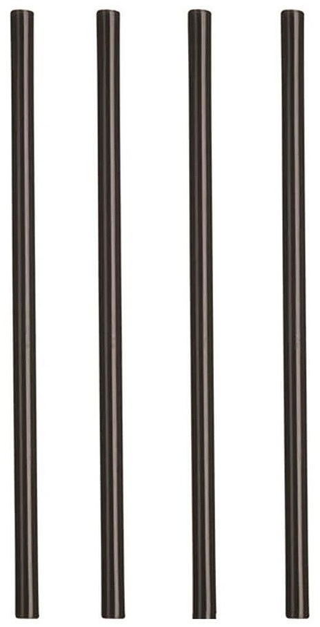 0, 5*12, 5 см 100 шт прямые, черный, пластик