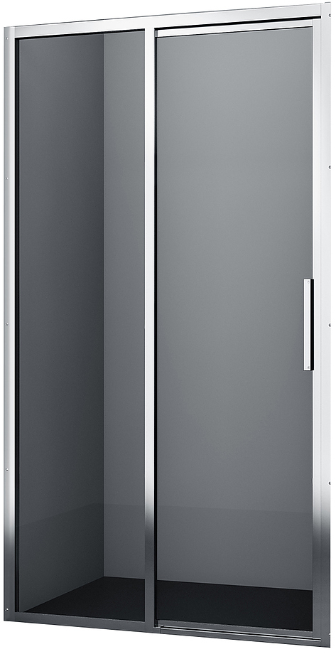 Lopau 32S05L 120х200 см, левая, в нишу, раздвижная, серебристый профиль