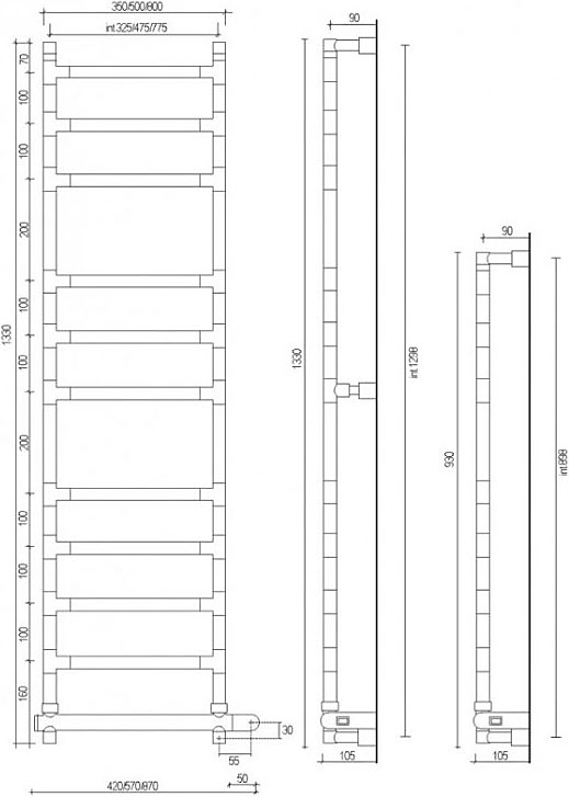 Sereno 584-11 BOX (int. 475 mm) хром