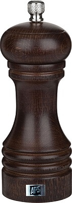 40521, 55х150 мм, дерево / нержавеющая сталь / металлический измельчитель, темное дерево