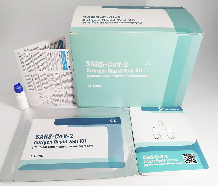 SARS-CoV-2 Antigen Rapid Test Kit (Colloidal Gold Immunochromatography) 25 шт.