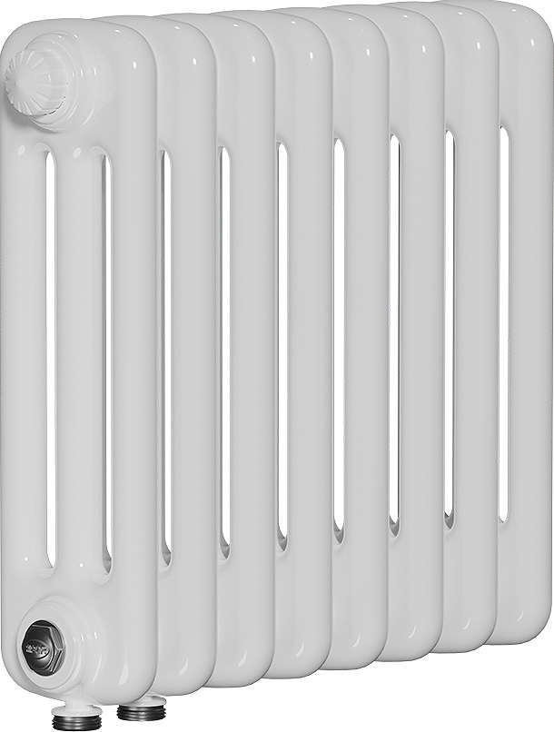 TUBOG TUB 3037-10-DV1 белый (10 секций, нижнее одностороннее подключение)