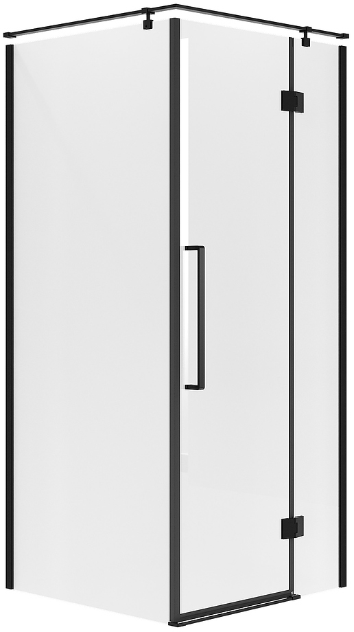 Nova NG-6832-34BLACK 100х100х195 см, профиль черный матовый