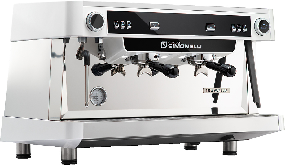 Nuova Aurelia MP 2Gr 220V white+high groups+C-Automation+ E-milk technology