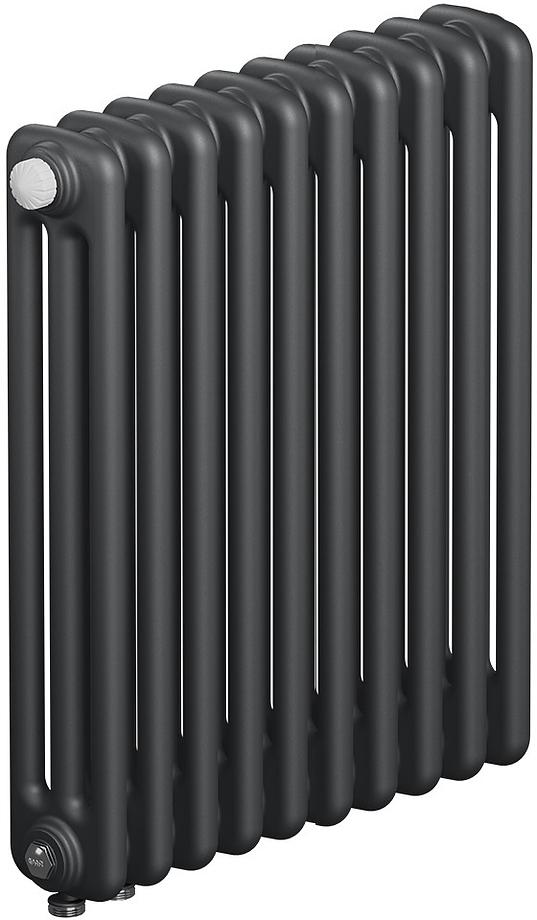 TUBOG TUB 3057-10-DV1-TI титан (10 секций, нижнее одностороннее подключение)