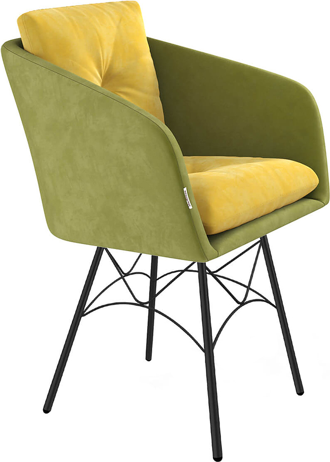 SHT-ST43-2/S100 фисташковый десерт / черный муар