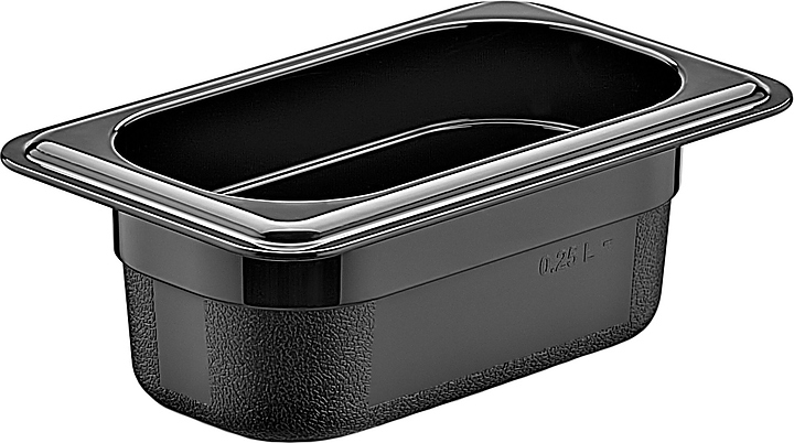 Гастроемкость Gastroplast GNPP-1965/B GN 1/9-65 (176х108х65) 0,5 л полипропилен черная