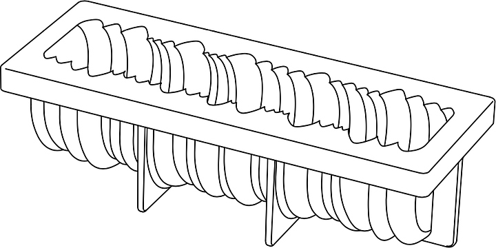 Форма для мороженого / суфле Pavoni KE066 Секвойя