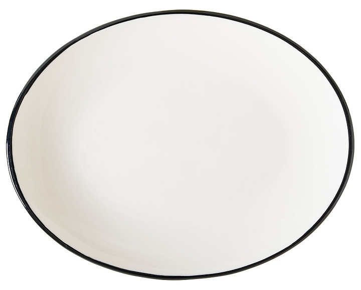 Блюдо для подачи Bonna Линеа Черный Мув 77998 310х240 мм