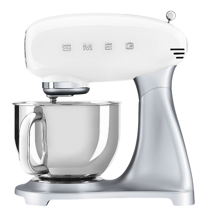 Миксер планетарный SMEG SMF04WHEU 800 Вт 4,8 л 405х221х378 мм белый, глянцевый