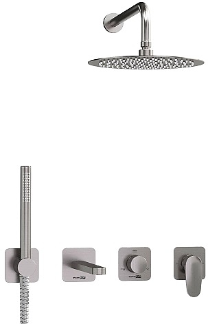 Встраиваемый комплект для ванны Wasserkraft Spree 1400 A1451.273.274.097.121.275.100.276 никель