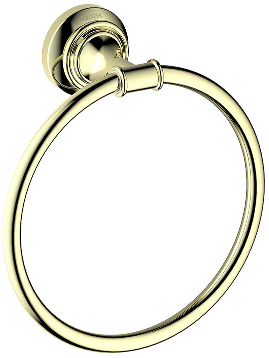 Полотенцедержатель Aquatek Классик AQ4512PG полированное золото