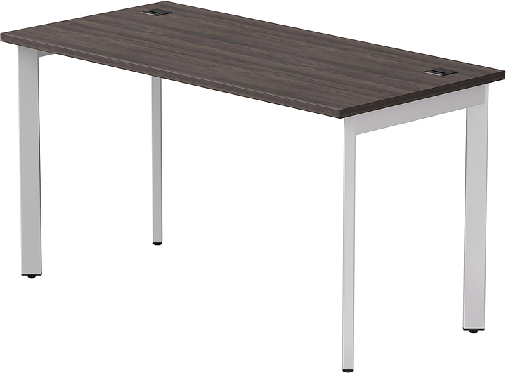 Стол офисный Everprof EVO 1380х670х755 мм (ЛДСП / металл) опоры 45гр, дуб пасадена / белый