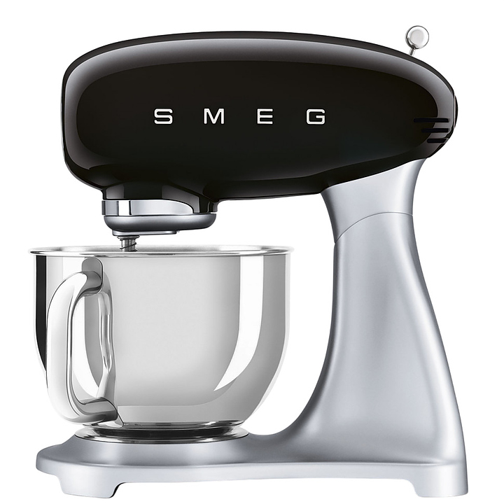 Миксер планетарный SMEG SMF04BLEU 800 Вт 4,8 л 405х221х378 мм черный, глянцевый