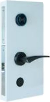 Замок электронный автономный NORWEQ ULTIMATE RFID, накладка черная, с цилиндром, ручка Wing, матовый черный, правый