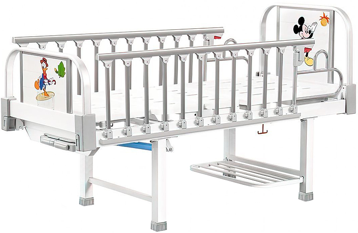 Кровать механическая детская Med-Mos DM-2540 (ABS) с РУ белая