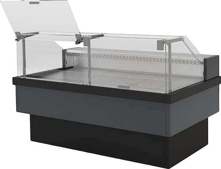 Витрина холодильная ENTECO MASTER НЕМИГА CUBE ПСП 180 ВСн с боковинами, подсветкой, ночной шторкой и соединительным комплектом