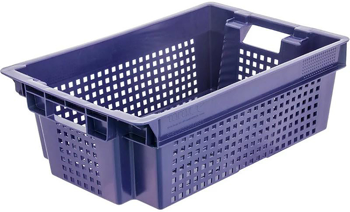 Ящик для овощей и фруктов ТАРА.РУ 102 600х400х200 мм синий