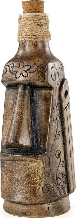 Графин P.L. Barbossa Tiki 81222474 570 мл 8х9 см h=24,5 см (керамика) с пробкой