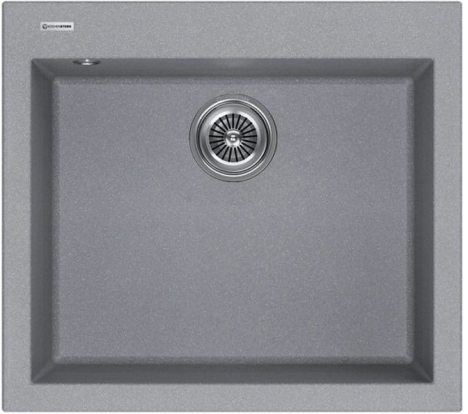 Кухонная мойка KUCHENSTERN 204TN20 OBEN 60 α-Granit 560х500х200 мм титан