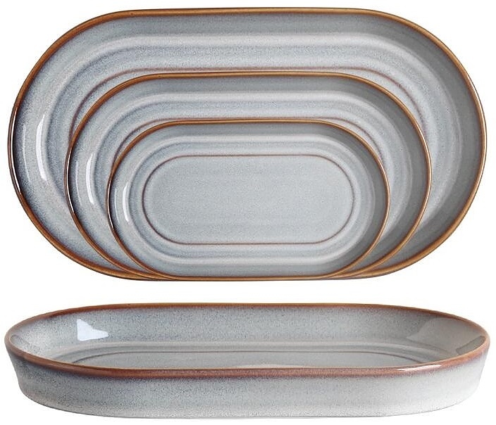 Блюдо для подачи P.L. Proff Cuisine Evolution Mont Blanc 11010-off white 18х9,8 см h 2,6 см