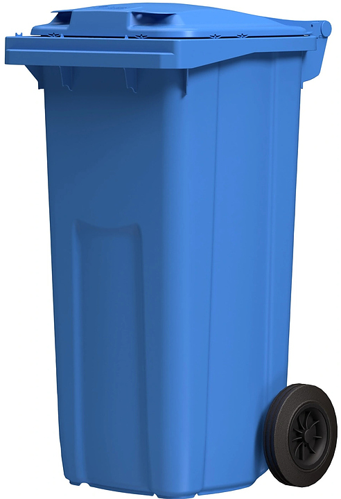 Контейнер для мусора iPlast 27.C29 120 л темно-голубой