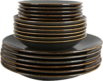 Сервиз столовый Porland Seasons POR0027 (18 предметов) темно-серый