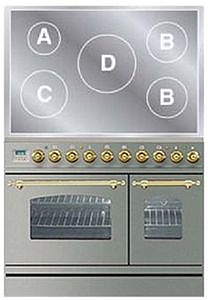 Духовка с варочной панелью ILVE PDNI-90-MP