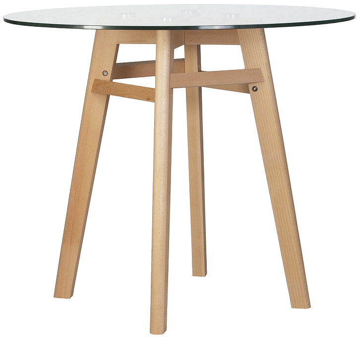 Стол обеденный DOBRIN 59-1TD-LMZL HENRY`90 GLASS (стекло, светлый бук)