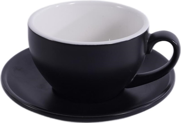 Чайная пара P.L. Barbossa Barista S0120-250-matte black 300 мл (фарфор) черная матовая