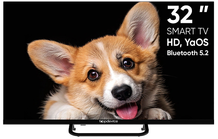 Телевизор Topdevice 32" CS03 HD, Smart TV YaOS (TDTV32CS03H_BK) черный