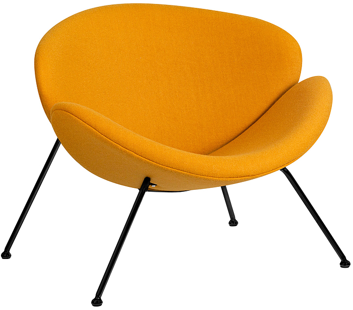 Кресло обеденное DOBRIN 72-LMO EMILY (желтое, черное)