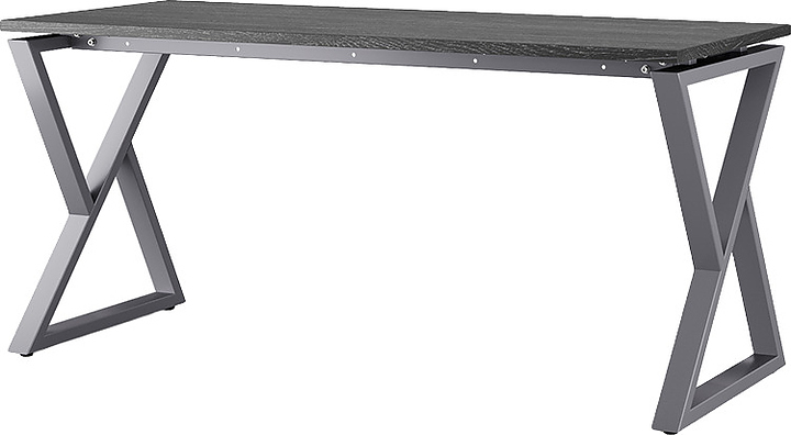 Стол офисный КОБОР W-100/80 graphite/glazed