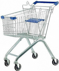 Тележка с детским сиденьем Carteno AF 60л синяя