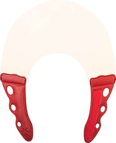 Воротник для стрижки Y.S.PARK YS-NF06, 0,6 мм, белый с красными вставками