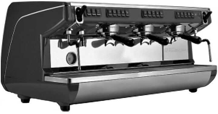 Кофемашина Nuova Simonelli Appia Life 3Gr V черная, высокие группы, экономайзер, автомат