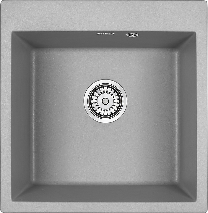 Мойка кухонная Paulmark Praktisch PM105152-GRM серый металлик