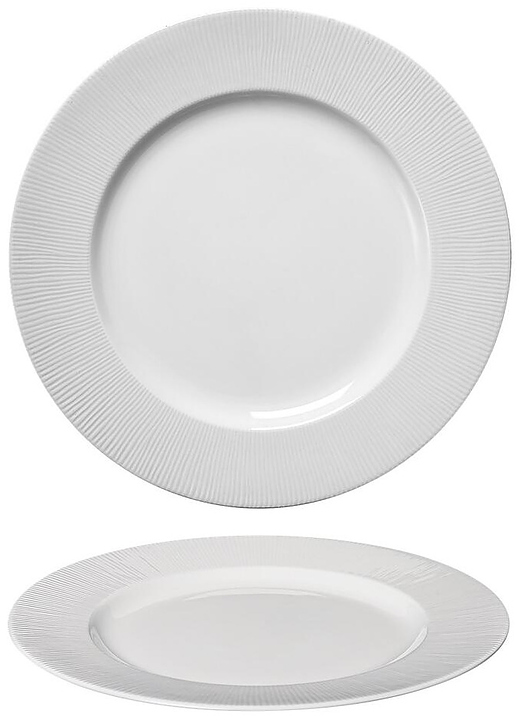 Тарелка основная Noble Neo Silk 306006А d 26,5 см h 2,2 см белый